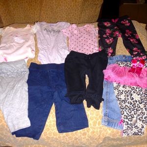 Infant girls 3-6 month clothing LOT